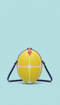 Lemon Flash Sculptural Mini Crossbody Bag